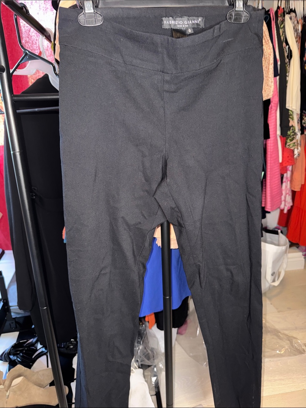 Fabrizio Gianni Black Ponte-style Pants